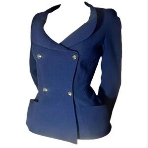 Thierry Mugler Couture Wool Blazer – Mid-1990s